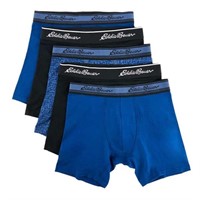 5-Pk Eddie Bauer Men’s XL Boxer Brief, Black and