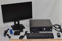 OLDER DELL COMPUTER W/ NICE HP MONITOR