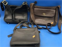 3 Authentic Vintage Classic Coach Purses