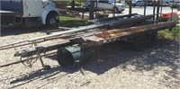 15' Flatbed Trailer w/ Contents