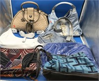 Used Purses & New Royal Blue Backpack & Travel