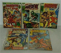 Five Marvel Daredevil comics