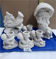 6 Ceramic Pieces - waiting to be Painted