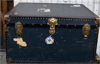 36 X 20 X 20 Very Old Blue Trunk
