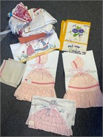 Sunbonnet Sue pillowcases and other linens
