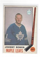 JOHNNY BOWER 1969-70 O-PEE-CHEE HOCKEY #187 MAPLE