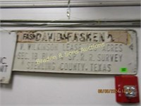 GROUP OF 2 VINTAGE OILFIELD SIGNS