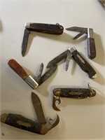 6 Vintage Jackknives