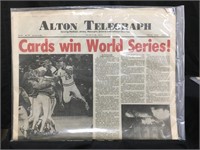 Oct 21, 1982 Alton Telegraph World Series Paper
