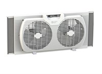 9" Twin Window Fan with Reversible Airflow Control