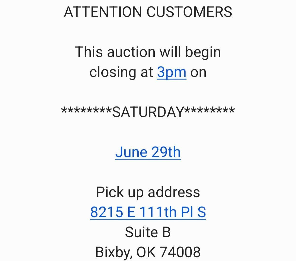 This and That Auction Bixby, Ok 6-29-24