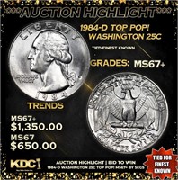 ***Auction Highlight*** 1984-d Washington Quarter