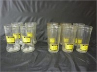 Lot of 10 Vintage Hazel Atlas Jelly Jars / Glasses
