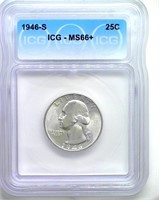 1946-S Quarter ICG MS66+