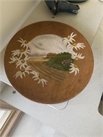 Handpainted Wood Plate