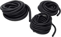 20 Ft Split Loom 1/4" 1/2" 3/4" Black Wire Harness