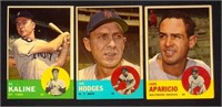 (3) 1960 Topps BB Cards w/ #25 Al Kaline