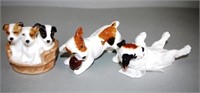Three Royal Doulton dog figures