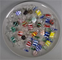 Quantity of art glass sweets
