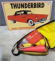 Tin ThunderBird Sign, , Safety Kit