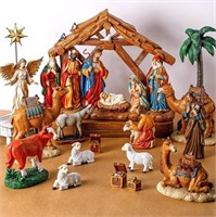 Barydat Nativity Set  7 Inch Scale  Resin Figures