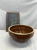 Brown Stoneware Bowl