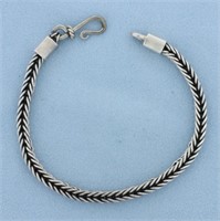 Foxtail Link Bracelet in Sterling Silver