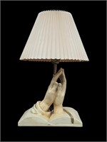 Rare "Praying Hands" Table Lamp