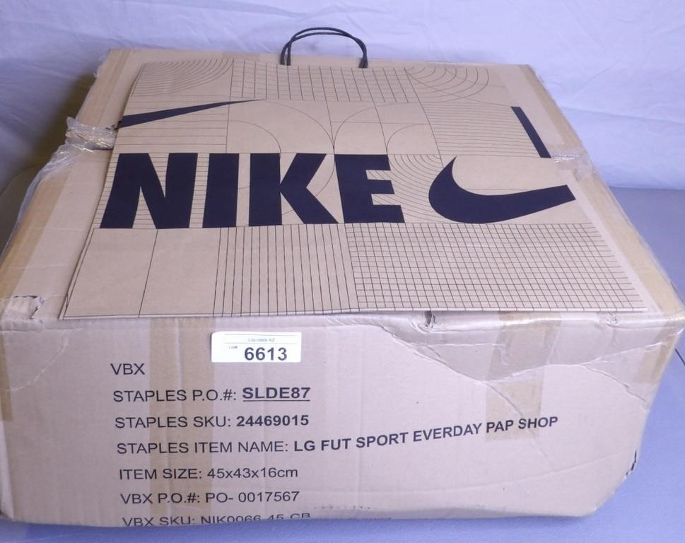 1 Case Of Nike Brown Bags With Handles