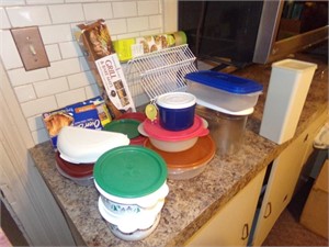 plastic ware containers and misc