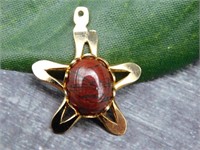 BRECCIATED JASPER STAR PENDANT ROCK STONE LAPIDARY