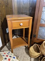 Vintage Wooden one Drawer Table
