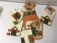 Fall/Scarecrow Kitchen Set - Towels, Pot Holders