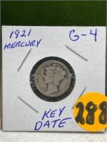 1921 MERCURY DIME