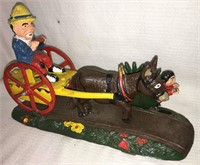 Painted Cast Iron Mechanical Bank