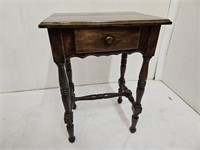 Side Table with Drawer 19 x 15 x 27" high