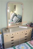 long Dresser with mirror , no contents