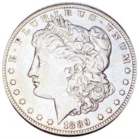 1889-O Morgan Silver Dollar XF+