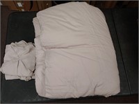 $50 tan/taupe king comforter with 2 pillow shams