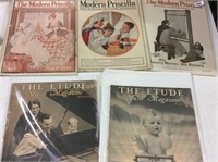 Modern Priscilla and Etude magazines