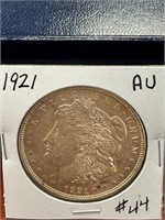 1921 Morgan Dollar-AU