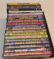 (21)DVDS IN CASES MOSTLY WESTERNS INC ROY ROGERS.