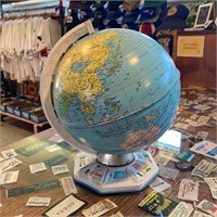 1980s World Globe Map
