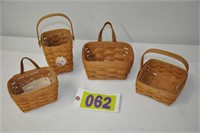 Longaberger miniature baskets, X's the MONEY