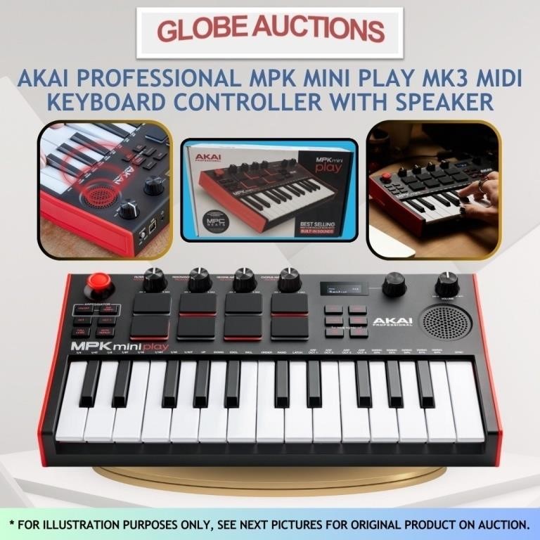 LOOK NEW AKAI MIDI CONTROLLER W/ SPEAKER(MSP:$179)