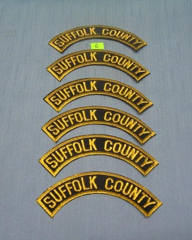 Group of 6 Suffolk County NY patches