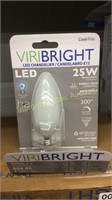 6- ViriBright LED Chandelier 25 watt bulbs