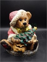 1998 Boyd Collection Teddy Bear Santa Cookie Jar