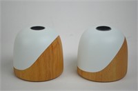 PAIR BOCONCEPT MODERN CANDLE HOLDERS