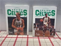 BOSTON CELTIC YEARBOOKS 1988-89 1989-1990